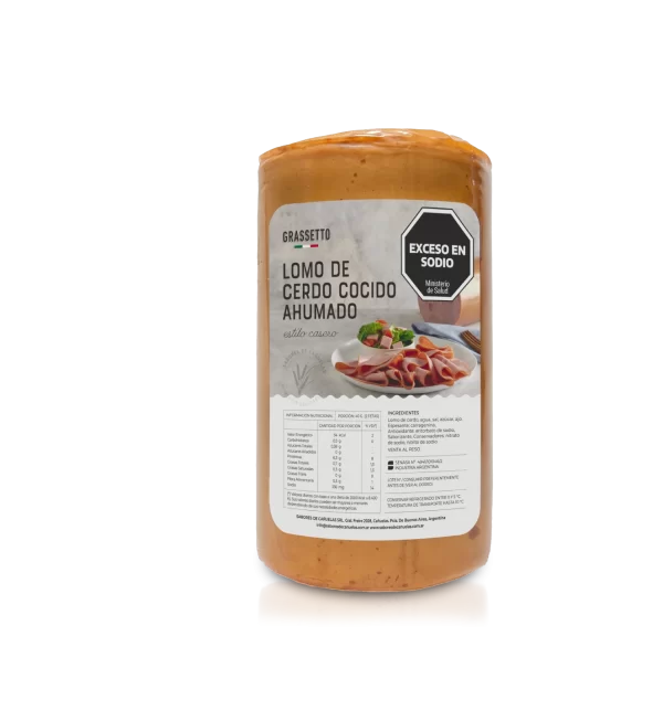 Lomo de cerdo cocido ahumado código 309